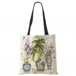 Taimed Lilled Ostukott Naiste l&otilde;uendiprintidega &otilde;lakott Korduvkasutatav Harajuku suure mahutavusega reisikooli k&auml;ekott