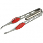 Puntos roostevabast terasest k&auml;ep&auml;rane LED valgusega jumestusripsmete kulmude karvaeemalduspintsett