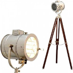 Hollywoodi stuudio prožektor Pruun statiiviga p&otilde;randalamp Kodu ja kontori sisustus