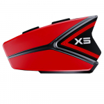 Mootorrattakiivri peakomplekt BT5.0 veekindel k&otilde;rvaklappide m&uuml;ra v&auml;hendamise tugi vabak&auml;ek&otilde;nede jaoks punane