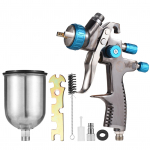 LVLP Gravity Feed Air pihustusp&uuml;stoli miniv&auml;rvi pihustusp&uuml;stoli komplekt 1,3 mm otsik 600 ml Fluid Cup &otilde;huv&auml;rvi pihusti sinine