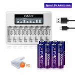 POLO 1,5 V AAA laetavad liitiumioonakud HR3 liitium-ioonaku + 1,5 V AAA AA laadija valge