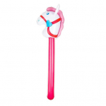 PVC-st t&auml;ispuhutav &otilde;hupallikepp, interaktiivne, kasulik &otilde;ues &otilde;ppiv hobusepea roosa