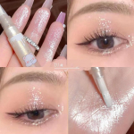 Veekindel Shiny Diamond Highlight Pen silmameigi esilet&otilde;stja Veekindel Pearl White Brighten Silkworm Shadow vedel silmapliiats 03