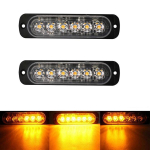 Lampa obrysowa strobo 6 LED 12V-24V, pomarańczowa Off-Road