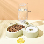 Nurga koerakauss lemmiklooma automaatne s&ouml;&ouml;tja koera kassi joogikauss koerale vee joomine kassi toitmine suure mahutavusega dosaatoriga lemmikloom valge