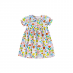 Beebi seelikud Laste suveriided Multifilmide tr&uuml;kkimine Rev&auml;&auml;ridega puuvillane t&uuml;drukute kleit 90cm mitmev&auml;rviline