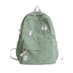 Seljakott velvetist seljakott Smiley &otilde;pilase koolikott &uuml;hev&auml;rviline vabaaja Only Backpack roheline