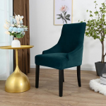Sametine kaldus tooli kate K&otilde;rge seljatoe tugitooli kate Aktsent s&ouml;&ouml;gitooli katted Sillas De Comedor Slipcover Kontori kodupidu 1Pc Chair cover