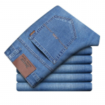 Meeste teksad Meeste suvised &otilde;hukesed lahtised sirge toru Ultra Thin Ice Silk Summer Stretch p&uuml;ksid vabaaja p&uuml;ksid 28