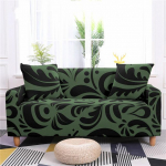 Leaf Print elastne tolmukindel diivani kate L kujuga Spfa Protector saastumisvastane tr&uuml;kitud diivanikate elutoa kaunistamiseks 1 seater 90-140cm