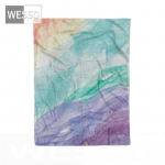 Lilla tekk t&uuml;drukutele lastele kohev karvane Kawaii tekk voodile Abstraktne akvarellfliisist fliisist tekk 80x100cm