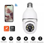 A6 E27 pistikuga panoraamkaamera koduvalve CCTV kaamera WiFi &ouml;&ouml;n&auml;gemise tugi Kahesuunalise helik&otilde;nega kaugvaade nutitelefoni kaudu 100W Normal Pixels