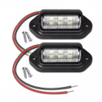 2 tk/komplekt 6 LED auto numbrim&auml;rgi tuli autole haagise laterna valge pirnid auto numbrim&auml;rgi tuled YSL 2pcs