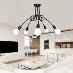 P&otilde;hjamaade minimalistlik elutoa lamp Magamistoa lamp Moodne &uuml;mmargune sepistatud s&ouml;&ouml;gitoa lamp ( Pirn ei kuulu komplekti) 3 heads