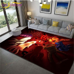 Anime Naruto libisemiskindlad vaibad elutuppa Mugav vaip Pehme p&otilde;randamatt Magamistoa vaibad Matiala Vaibad kodu Suur karvane matt 120cm x 160cm