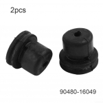 2tk Mootorikaane must puhverpadja plaadi tihend kummist