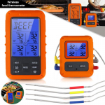 DL Digital Probe Termomeeter Temperatuur K&ouml;&ouml;k Ahi Grill K&uuml;psetamine BBQ Lihatoidud with 2 Probes