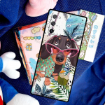 Koerte taks armas &uuml;mbris Samsung Galaxy S20 FE S21 Ultra Note 20 Note 9 10 S8 S9 S10 Plus telefonikaanele Galaxy S8