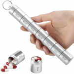 Igan&auml;dalane tabletikarp, 7-p&auml;evane tableti&uuml;mbris, klanitud muljumiskindel ravimijaotur, kaasaskantav n&auml;dalane pillikarp None