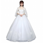 IELGY Uus XXXL pulmakleit oli &otilde;huke ja paks pruut, kes abiellus &otilde;lgadeni ulatuva kleidiga S valge