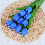 5 /10 tk Kunsttulbi lillekimp Real Touch vahtplastist v&otilde;ltslill pulmakaunistuseks Lilled koduaia dekoreerimiseks 5pcs
