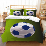 3D jalgpalli voodipesu, tekikate, padjap&uuml;&uuml;r, &uuml;heinimesevoodi, pehme voodipesu 3D digitaalprintimine kodukaunistus DE 100x135cm