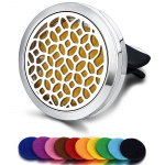 Korduvt&auml;idetav auto &otilde;huv&auml;rskendaja l&otilde;hnaga parf&uuml;&uuml;mi difuusori klamber eeterliku &otilde;li roostevabast terasest medaljoni sisemus 01