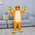 3tk/komplekt Poistele T&uuml;drukutele Jumpsuit Soe Loomade Cosplay Kost&uuml;&uuml;mid Halloweeni karnevali uusaastapidu Lasteriided Talvised Lapsed Komplektid Pidžaamad Kindad Kingad 8t