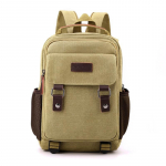 Canvas s&uuml;learvuti seljakott meestele Seljakott Reisiseljakott Koolikott Veekindel meeste kotipakk Mochila 33x22x12cm khaki