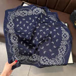 Kvaliteetsed luksuslikud siidist sallid peapael Sallid kaelasall naistele kett siidist sall naiste dekoratiivne sall 70*70cm valge