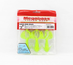 Megabassi pehme peibutis Rock Hog 3 tolli diagramm Green Gold F (0118)