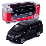 1:32 m&otilde;&otilde;tkavaga Toyota Alphardi sulamist automudel, valgus- ja heliefektiga survevalatud autom&auml;nguasjad poistele s&uuml;nnip&auml;evakingitus lastele m&auml;nguasjade autokollektsioon 1/32-15.5x6x6cm must