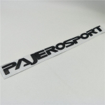 Mits+ubishi Pajero Sport esikapoti embleemi logo nimesildi m&auml;rgi t&auml;hed autokleebis must