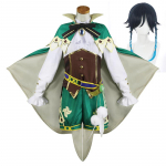 M&auml;ng Venti Cosplay Kost&uuml;&uuml;m Vormir Mantel M&uuml;ts Parukas Riietus T&auml;is&uuml;likond Halloweeni kost&uuml;&uuml;mid naistele L-(Suit+Wig)