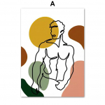 Homoseksuaalsus Gay Pulma-aastap&auml;ev Armastus Kingitus Paar Seinakunstitr&uuml;kk L&otilde;uendimaal P&otilde;hjamaade plakat Dekoratsioonipildid Elutuba A4 21X30cm No Framed