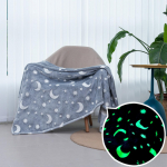 Kahepoolne flanellist helendav tekk, fluorestseeruva ofsettr&uuml;kiga lilletekk, suvine kliimaseadme tekk, lastetekk 152*127CM
