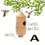 Selle 5,1-tollise puidust koolibrimajaga meelitage koolibrid oma aeda! A Bird House kollane