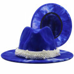 Lihtne villane dž&auml;ss Fedora m&uuml;tsid vabaaja meeste naiste nahk p&auml;rlipael Viltm&uuml;ts valge roosa kollane Panama Trilby pidulik peom&uuml;ts 56-58CM Adjustable
