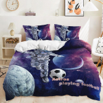 3D Planet voodipesukomplekt poistetoale tekikott Padjap&uuml;&uuml;r 2/3 t&uuml;kki ruumiventilaatoritele Toa pehme kodutekstiil Lastetoa kodukaunistus Baby 100x135cm