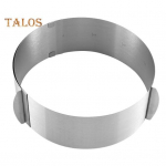 6-12-tolline reguleeritav koogir&otilde;ngas roostevabast terasest k&uuml;psetusr&otilde;ngas koogivorm korduvkasutatav toidukvaliteediga koogivormi k&uuml;psetust&ouml;&ouml;riist h&otilde;be