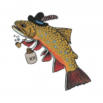 J517# Metsiku pruunforelli kleebis autovin&uuml;&uuml;lkleebise veekindlal kaunistusauto kleebistel A-15cm-Longest Side