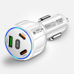 90w 3porti 1usb+2pd autolaadija kiirlaadija Pd kiirlaadimise usb autotelefoni laadija adapter iPhone 13 12 Xiaomi Samsung jaoks