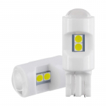 2tk/1tk keraamiline T10 led Canbus W5W 168 194 LED pirn 3030 SMD autokuppel lugemislamp numbrim&auml;rgi valguse vahe 6000K valge 12V 1pc kollane