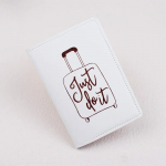 Uus lihtne mustvalge PU-nahast passihoidja, meeste naiste reisidokumendi hoidja ID-kaardi hoidja reisitarbed must