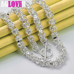 925 h&otilde;bedast klassikaline ketiga kaelakee ehted 45cm