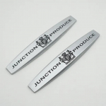 2 tk 3D metallist embleemi m&auml;rgi kleebis Auto kere k&uuml;lgmine tiib tagaluuk ristmikutoote jaoks h&otilde;be