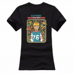 Halloween Expand Your Mind Funny Ringer Tops L&uuml;hikeste varrukatega Unisex T-s&auml;rgid S