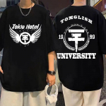 B&auml;nd Tokio Hotel tr&uuml;kitud T-s&auml;rgid Suvine trend Mood Rock L&uuml;hikeste varrukatega T-s&auml;rk Hip Hop Vintage Suured T-s&auml;rgid T&auml;navar&otilde;ivad 2XL