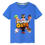 Stumble Guys lapsed 100% puuvillane T-s&auml;rk L&uuml;hike anime T-s&auml;rk y2k &uuml;hes t&uuml;kis Prindi Topid Kawaii Casual pride t-s&auml;rk t&uuml;drukute poiste riided 130